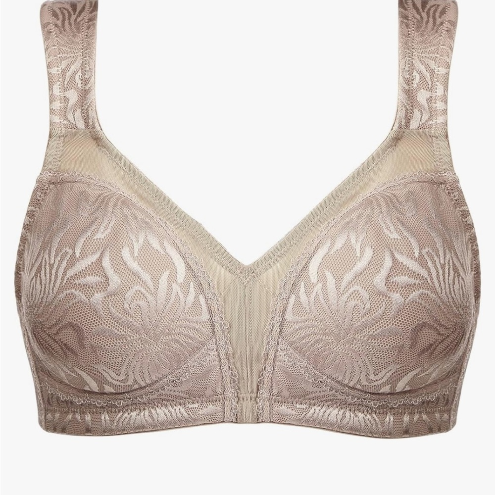Cream Full Coverage Minimizer Bras -bundle 2
